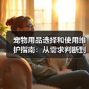 宠物用品选择和使用维护指南:从需求判断到保养全攻略(图1) 宠物用品选择和使用维护指南:从需求判断到保养全攻略(图1)