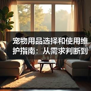 宠物用品选择和使用维护指南:从需求判断到保养全攻略(图2) 宠物用品选择和使用维护指南:从需求判断到保养全攻略(图2)