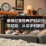 唯宠社宠物养护知识日常经验:从需求判断到使用维护(图1) 唯宠社宠物养护知识日常经验:从需求判断到使用维护(图1)