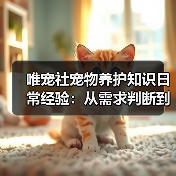唯宠社宠物养护知识日常经验:从需求判断到使用维护(图3) 唯宠社宠物养护知识日常经验:从需求判断到使用维护(图3)