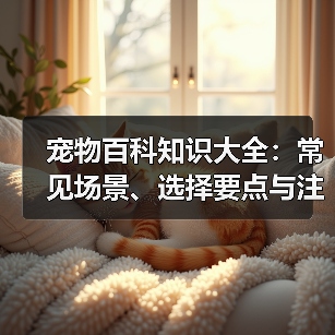 宠物百科知识大全：常见场景、选择要点与注
