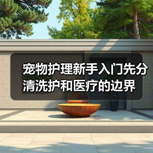 宠物护理新手入门先分清洗护和医疗的边界